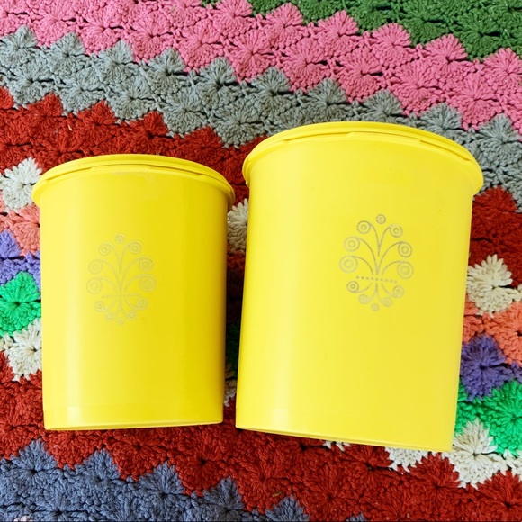 Vintage Other - Set of 2 Tupperware Servalier Nesting Canisters